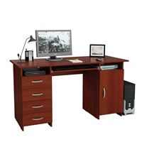 Стол компьютерный Милан-7П, с полкой орех итальянский