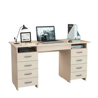 Стол письменный Милан-10Я (0120) дуб молочный