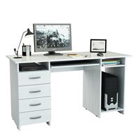 Стол письменный Милан-6П (0120) белый