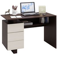 Стол компьютерный Ренцо-2 венге / дуб молочный