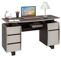 Стол компьютерный Экстер-9 венге / дуб молочный