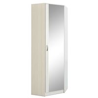 Шкаф угловой с зеркалом Ольга (662) белый