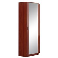 Шкаф угловой с зеркалом Ольга (662) орех итальянский