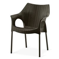 Стул пластиковый XRB-066A Frost chocolate